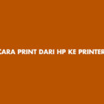 Cara Print Dari HP ke Printer Epson